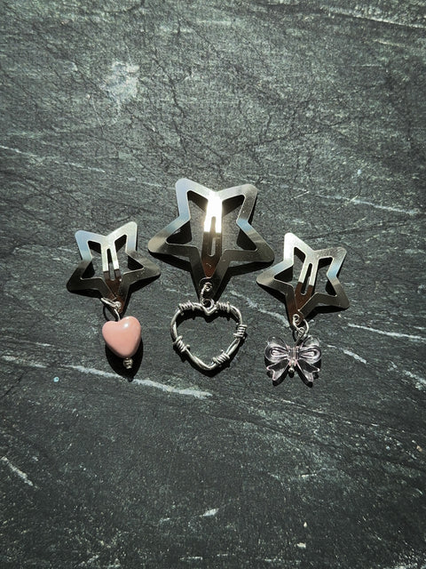 lovergirl - star hair clips