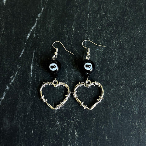 8 ball earrings