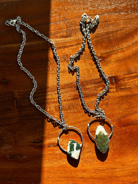 "moss agate" necklace