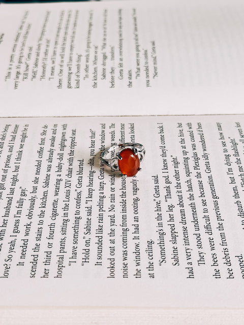 red agate ring (size 6)