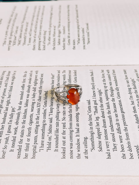 red agate ring (size 8)