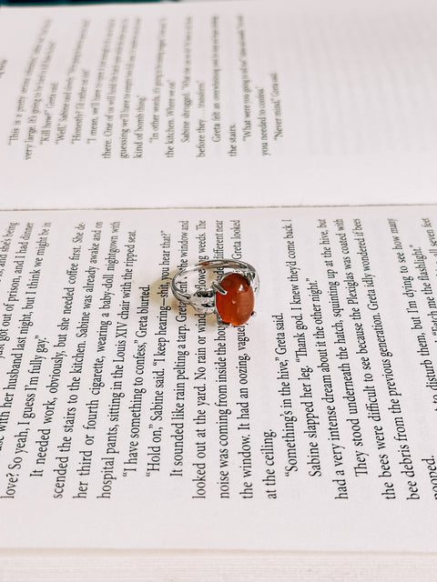 red agate ring (size 8)