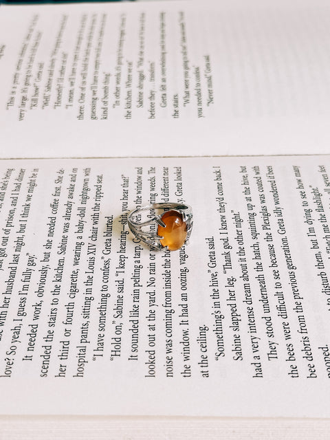 red agate ring (size 8)