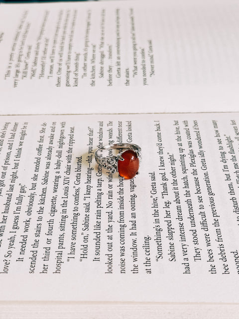red agate ring (size 8)