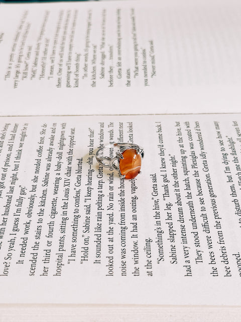 red agate ring (size 8)