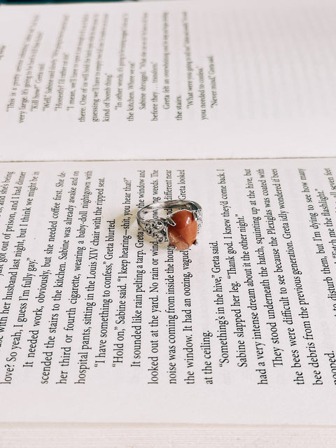 red agate ring (size 8)