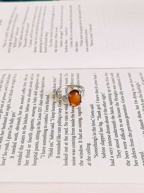 red agate ring (size 8.5)