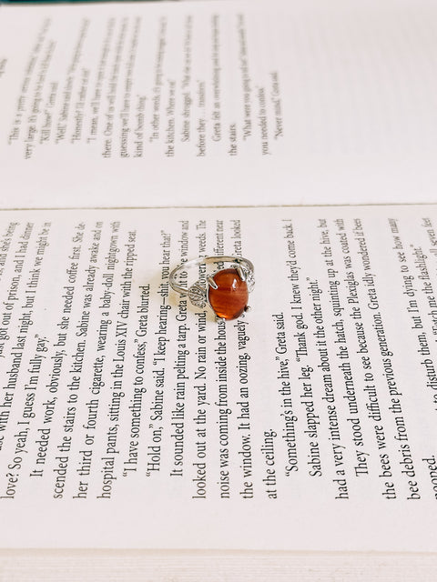 red agate ring (size 8.5)