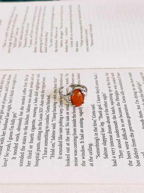 red agate ring (size 9)