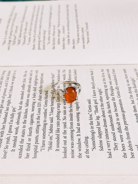 red agate ring (size 9)