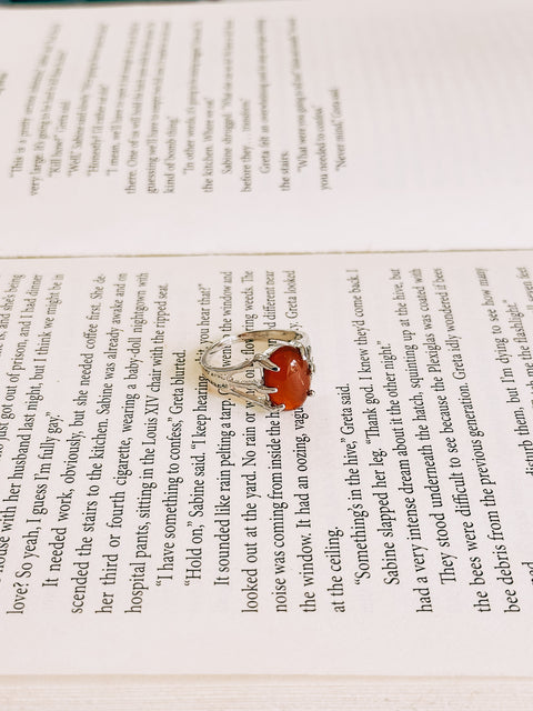 red agate ring (size 9.5)