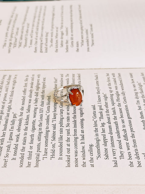 red agate ring (size 9.5)