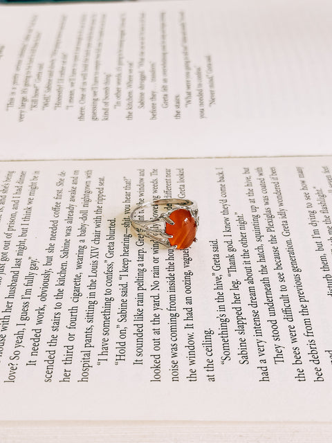 red agate ring (size 9.5)