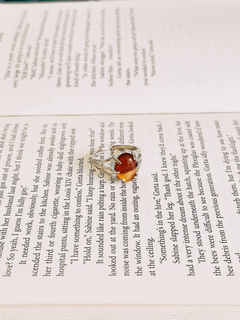 red agate ring (size 9.5)